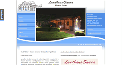 Desktop Screenshot of landhaus-sauna.de