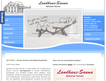 Tablet Screenshot of landhaus-sauna.de